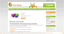 Desktop Screenshot of cryoshop.de